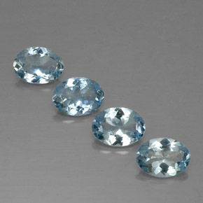  ct natürliche blauer Aquamarin-Edelsteine, Oval Schliff, VVS