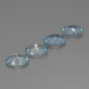  ct natürliche blauer Aquamarin-Edelsteine, Oval Schliff, VVS