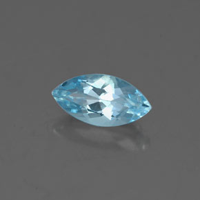 0,62 ctw natürlicher blauer Aquamarin, Marquise, VVS