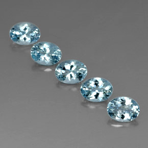  ct natürliche blauer Aquamarin-Edelsteine, Oval Schliff, VVS