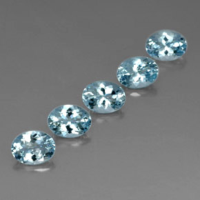  ct natürliche blauer Aquamarin-Edelsteine, Oval Schliff, VVS