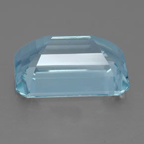 4,30 ctw natürlicher blauer Aquamarin, Smaragdschliff, VVS-VS
