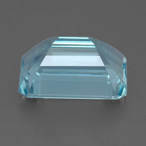 4,00 ctw natürlicher blauer Aquamarin, Smaragdschliff, VVS