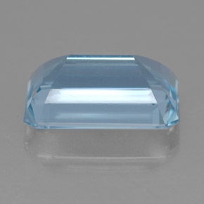 4,25 ctw natürlicher blauer Aquamarin, Smaragdschliff, VVS-VS
