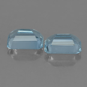  ct natürliche blauer Aquamarin-Edelsteine, Smaragdschliff, VVS
