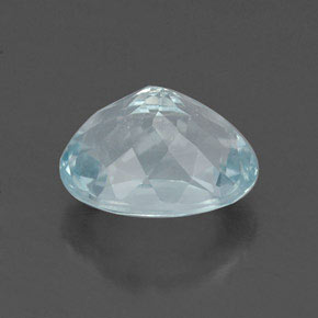 1,69 ctw natürlicher blauer Aquamarin, Oval Schliff, VVS-VS