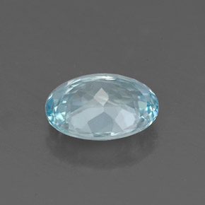 1,55 ctw natürlicher blauer Aquamarin, Oval Schliff, VS-SI
