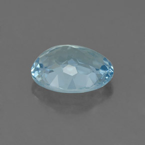 1,74 ctw natürlicher blauer Aquamarin, Oval Schliff, IF