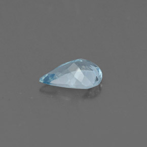 0,31 ctw natürlicher blauer Aquamarin, Birnenform, VVS