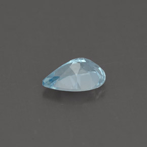 0,60 ctw natürlicher blauer Aquamarin, Birnenform, VS
