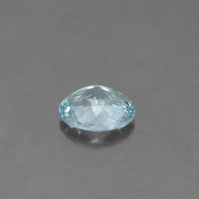 0,58 ctw natürlicher blauer Aquamarin, Oval Schliff, VS