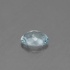 0,60 ctw natürlicher blauer Aquamarin, Oval Schliff, VS