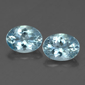 ct natürliche blauer Aquamarin-Edelsteine, Oval Schliff, VVS-VS