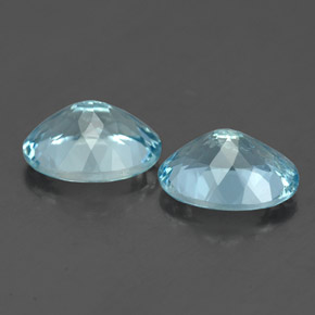  ct natürliche blauer Aquamarin-Edelsteine, Oval Schliff, VVS-VS
