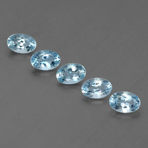  ct natürliche blauer Aquamarin-Edelsteine, Oval Schliff, VVS-VS