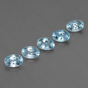  ct natürliche blauer Aquamarin-Edelsteine, Oval Schliff, VVS-VS
