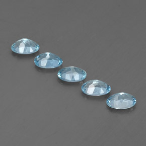 ct natürliche blauer Aquamarin-Edelsteine, Oval Schliff, VVS-VS