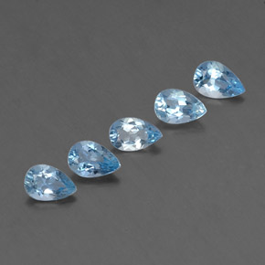  ct natürliche blauer Aquamarin-Edelsteine, Birnenform, VVS-VS