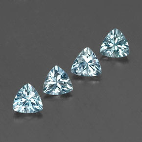  ct natürliche blauer Aquamarin-Edelsteine, Trillion, VVS