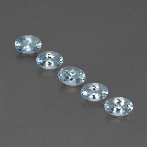  ct natürliche blauer Aquamarin-Edelsteine, Oval Schliff, VVS