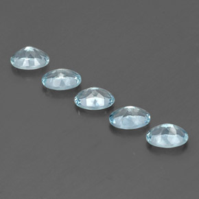  ct natürliche blauer Aquamarin-Edelsteine, Oval Schliff, VVS