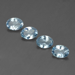  ct natürliche blauer Aquamarin-Edelsteine, Oval Schliff, VVS