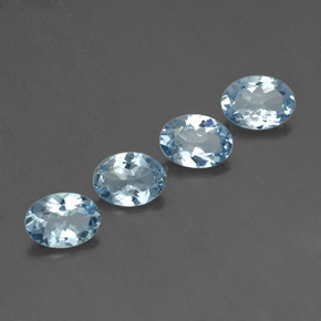  ct natürliche blauer Aquamarin-Edelsteine, Oval Schliff, VVS