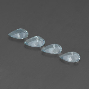  ct natürliche blauer Aquamarin-Edelsteine, Birnenform, VVS