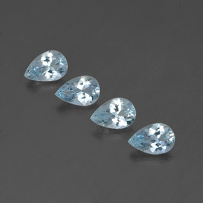  ct natürliche blauer Aquamarin-Edelsteine, Birnenform, VVS