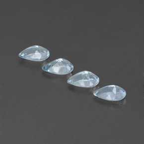  ct natürliche blauer Aquamarin-Edelsteine, Birnenform, VVS