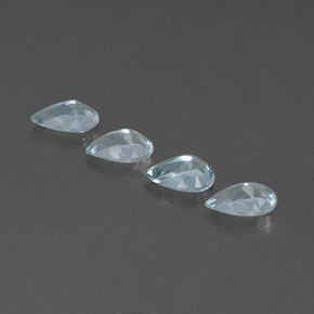  ct natürliche blauer Aquamarin-Edelsteine, Birnenform, VVS