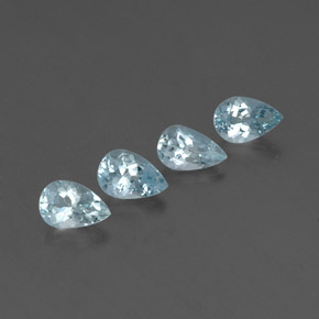  ct natürliche blauer Aquamarin-Edelsteine, Birnenform, VVS