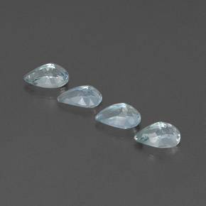  ct natürliche blauer Aquamarin-Edelsteine, Birnenform, VVS
