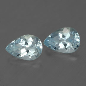 ct natürliche blauer Aquamarin-Edelsteine, Birnenform, VVS