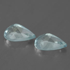  ct natürliche blauer Aquamarin-Edelsteine, Birnenform, VVS