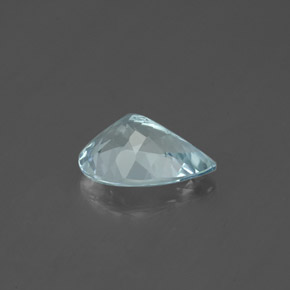 1,07 ctw natürlicher blauer Aquamarin, Birnenform, VVS