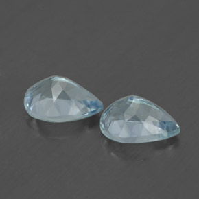  ct natürliche blauer Aquamarin-Edelsteine, Birnenform, VVS