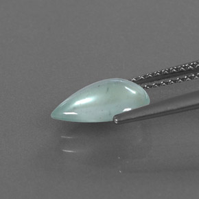 1,36 ctw natürlicher grüner Aquamarin, Transparent, Transparent / Lichtdurchlässig