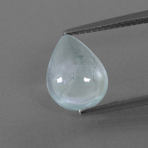 2,29 ctw natürlicher grüner Aquamarin, Transparent, Transparent / Lichtdurchlässig