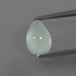 2,54 ctw natürlicher grüner Aquamarin, Transparent, Transparent / Lichtdurchlässig