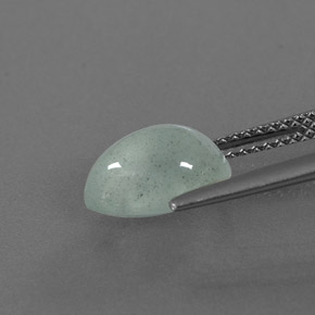 2,54 ctw natürlicher grüner Aquamarin, Transparent, Transparent / Lichtdurchlässig