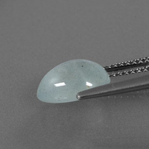 2,25 ctw natürlicher blauer Aquamarin, Transparent, Transparent / Lichtdurchlässig