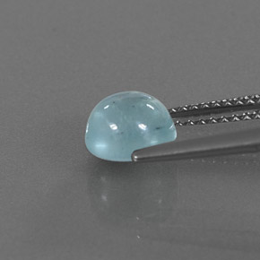 1,64 ctw natürlicher blauer Aquamarin, Transparent, Transparent / Lichtdurchlässig