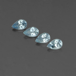  ct natürliche blauer Aquamarin-Edelsteine, Birnenform, VVS-VS