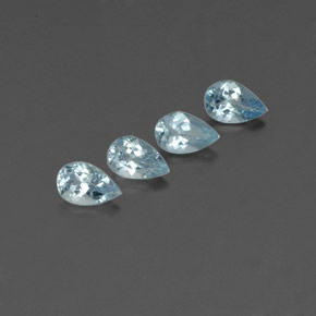  ct natürliche blauer Aquamarin-Edelsteine, Birnenform, VVS-VS