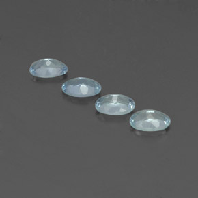  ct natürliche blauer Aquamarin-Edelsteine, Oval Schliff, VVS-VS
