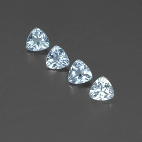  ct natürliche blauer Aquamarin-Edelsteine, Trillion, VVS