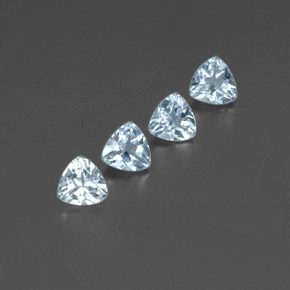  ct natürliche blauer Aquamarin-Edelsteine, Trillion, VVS