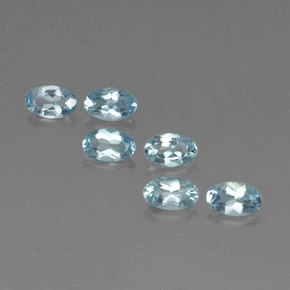  ct natürliche blauer Aquamarin-Edelsteine, Oval Schliff, VVS