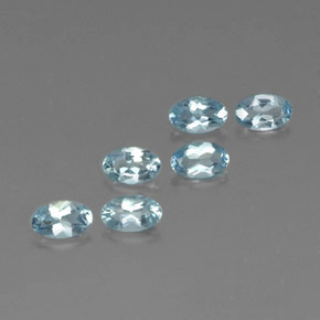  ct natürliche blauer Aquamarin-Edelsteine, Oval Schliff, VVS